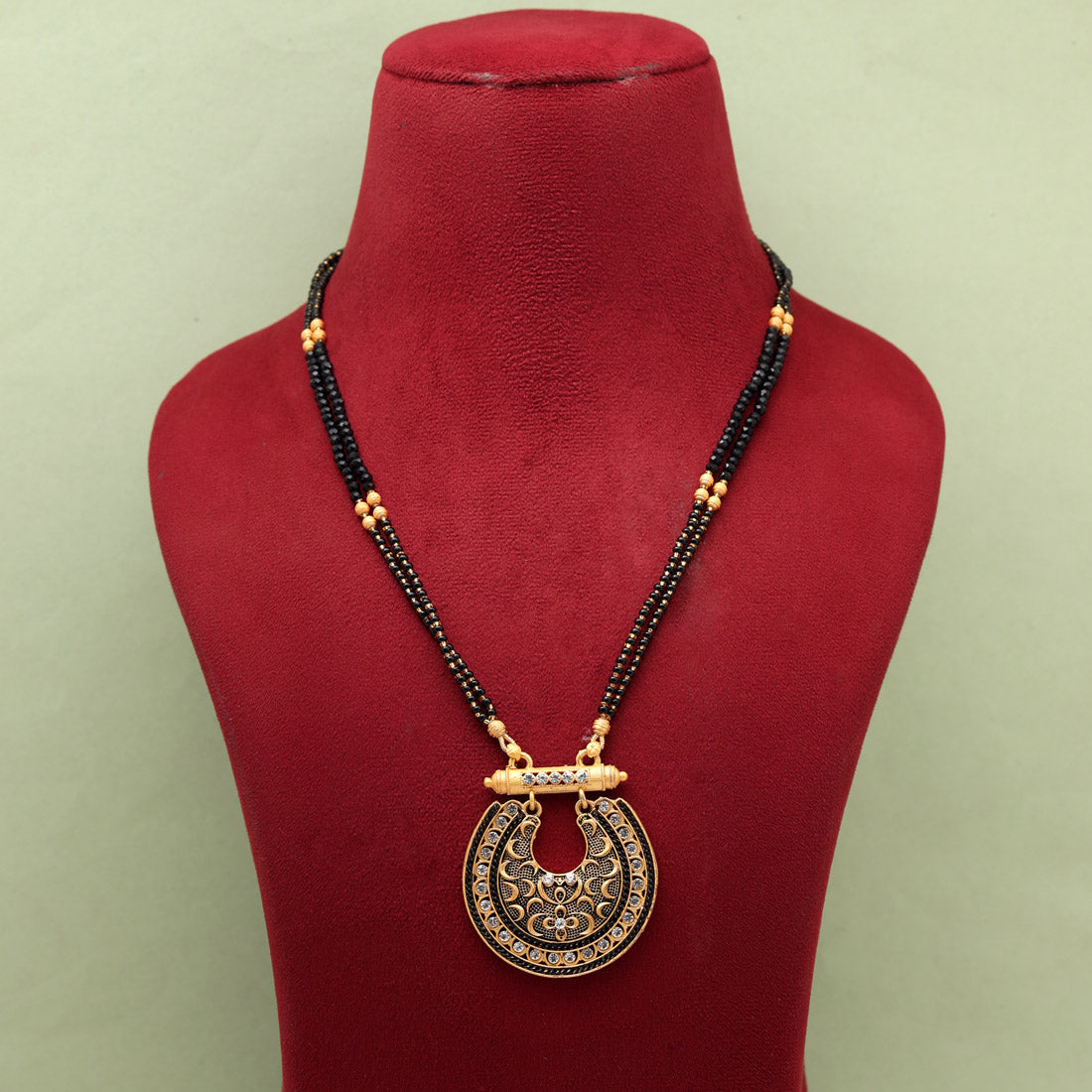 White Color Long Mangalsutra (MS306WHT)