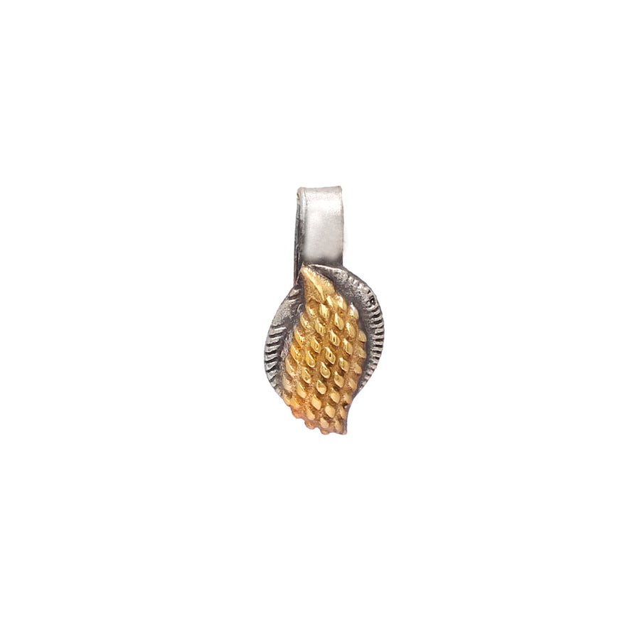 Oxidised Silver & Gold Colour Nose Pin (NSP8GS)