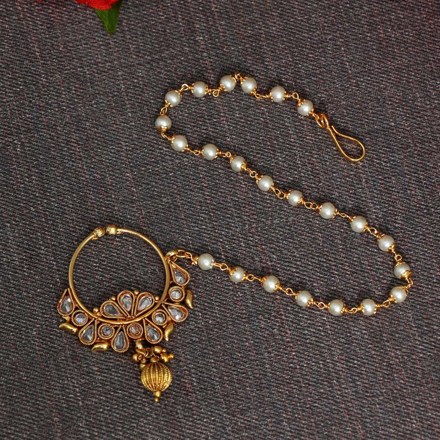 Gold Color Nose Nath (NTH269GLD)