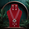 Pink Color American Diamond Premium Necklace Set (PCZN778PNK)