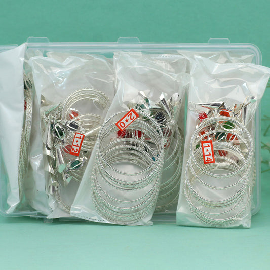Multi Color 11 Set Of Kids Bangles Combo Size(3 Set Of 1.12, 4 Set Of 1.14, 4 Set Of 2.0) (PLKBCMB508)