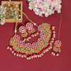 Rani Color Premium Meenakari Necklace Set (PMKN504RNI)