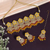 Yellow Color Premium Meenakari Necklace Set (PMKN506YLW)