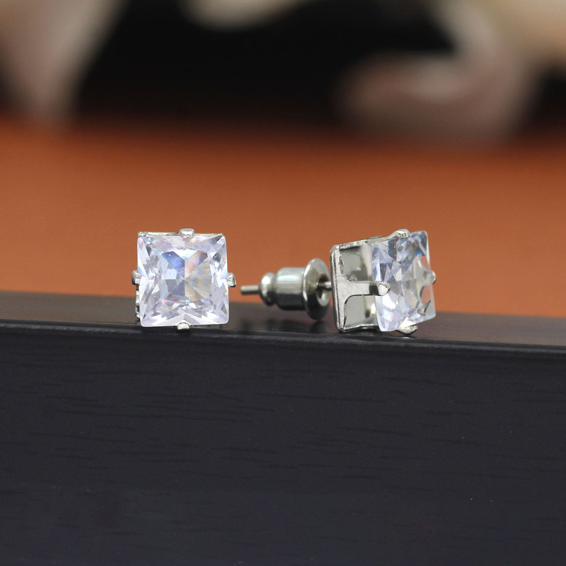 Silver Color Stud Earrings Combo Of 12 Pairs (STUD191CMB)