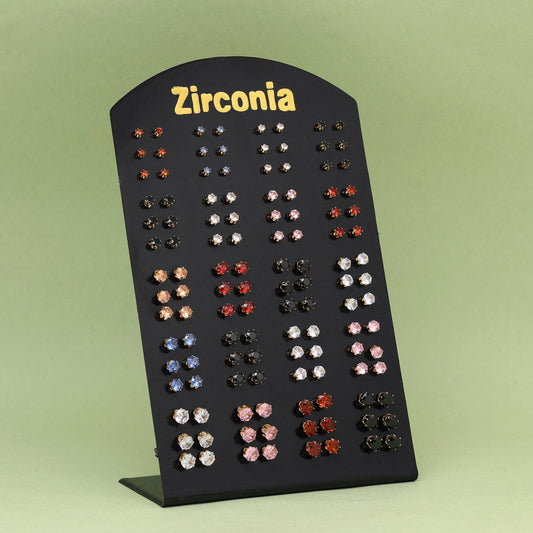 Assorted Color Stud Earrings Combo Of 60 Pairs (STUD209CMB)