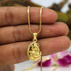 Gold Color Lord Ganesha Temple Locket (TL115GLD)