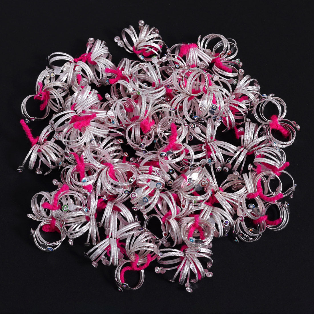 Assorted Color Toe Rings (Bichhiya) Combo Of 99 Pairs (TOER192CMB)