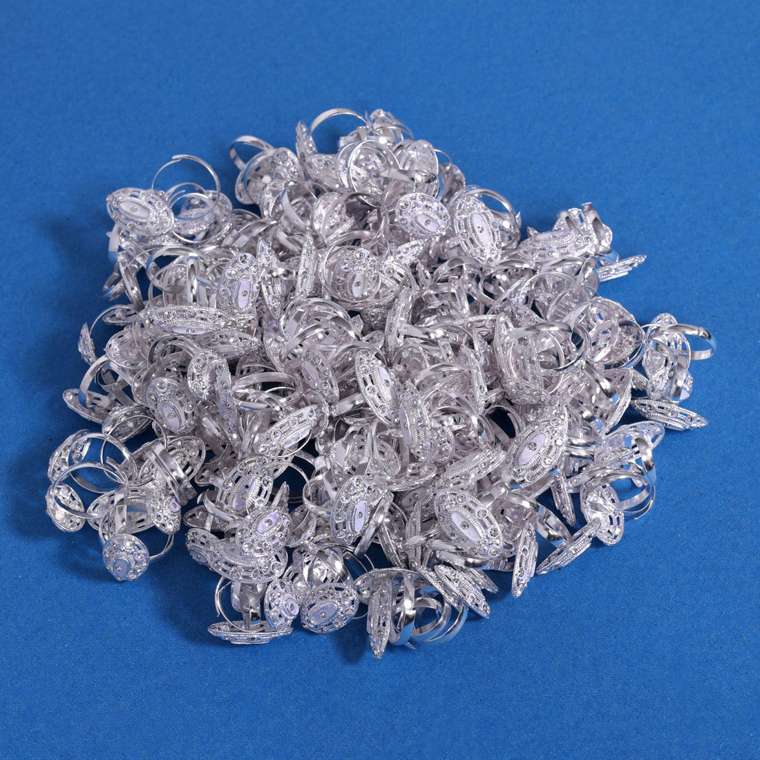 Silver Color Toe Rings (Bichhiya) Combo Of 100 Pairs (TOER198CMB)