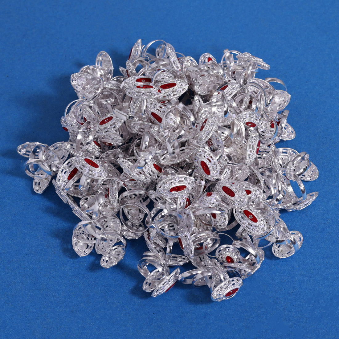Assorted Color Toe Rings (Bichhiya) Combo Of 99 Pairs (TOER199CMB)
