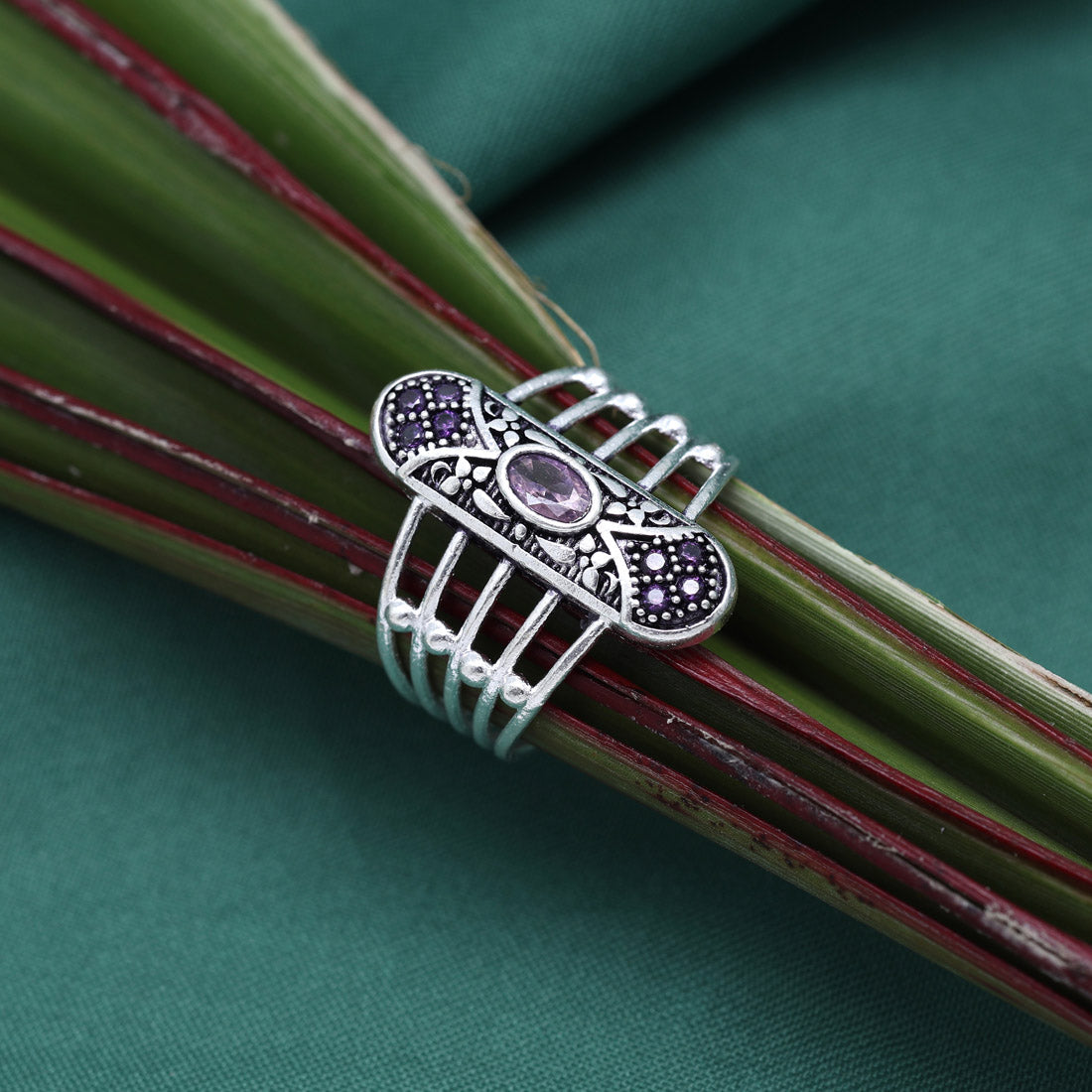 Multi Color Assorted Design Toe Rings (Bichhiya) Combo Of 2 Pairs (TOER207CMB)