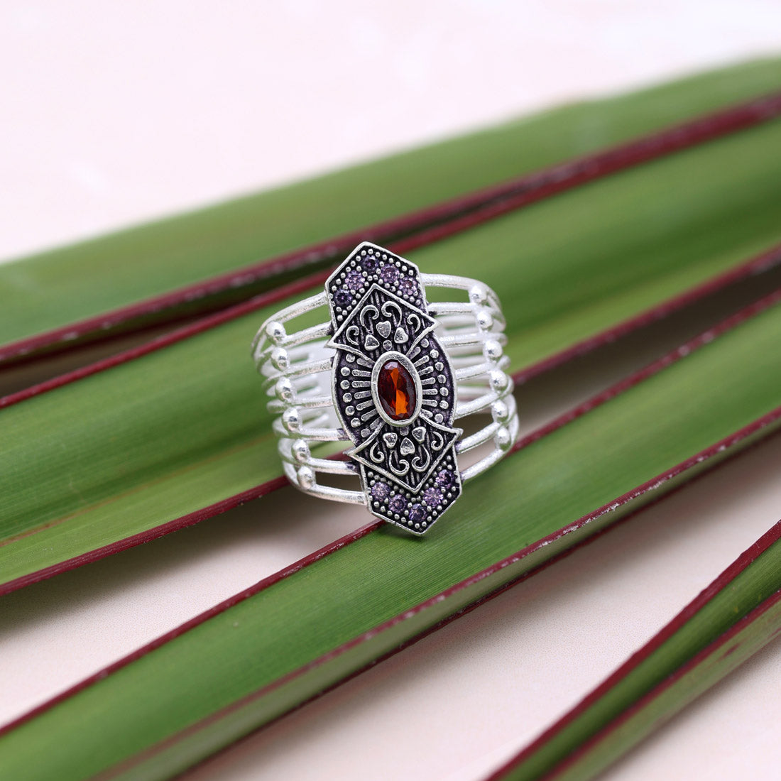 Multi Color Assorted Design Toe Rings (Bichhiya) Combo Of 2 Pairs (TOER214CMB)