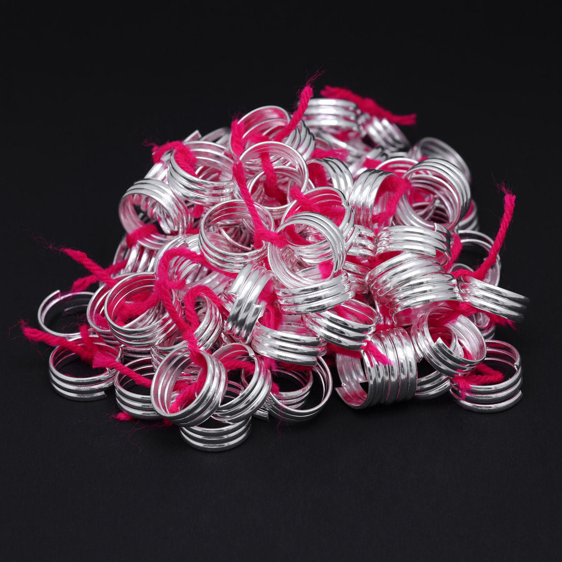 Silver Color Toe Rings (Bichhiya) Combo Of 49 Pairs (TOER228CMB)