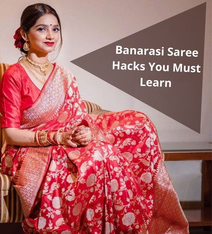 Pink Banarasi Silk Bollywood Style Saree || Rooprekha – rooprekha