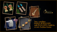 Now, combine Indian jewellery with Western Outfit to create fashion fusion.