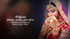 Wedding special: Artificial bridal jewellery sets online shopping at wholesale price