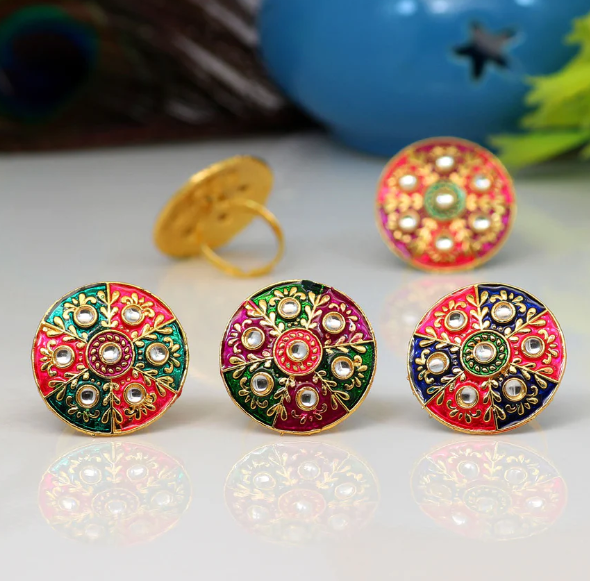 Meenakari Rings