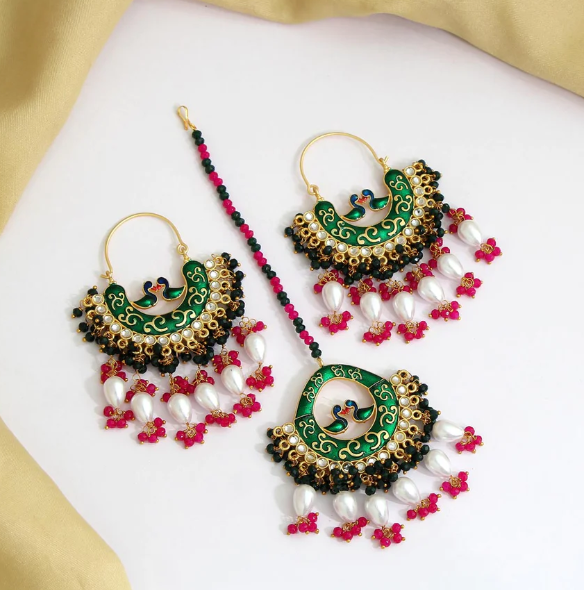 Custom Earrings Tikka set