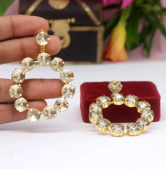 Wholesale Rivoli Stone Earrings