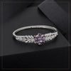 Purple Color American Diamond Bracelet (ADB257PRP)