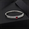 Ruby Color American Diamond Bracelet (ADB262RUBY)