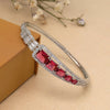 Ruby Color American Diamond Bracelet (ADB271RUBY)