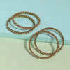 Gold Color American Diamond Bangle Set: Size: 2.10 (ADB279GLD-2.10)