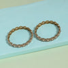 Gold Color 1 Pair Of American Diamond Bangle Size: 2.8 (ADB295GLD-2.8)