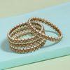 Gold Color American Diamond Bangle Set: Size: 2.8 (ADB297GLD-2.8)