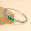 Green Color American Diamond Bracelet (ADB306GRN)