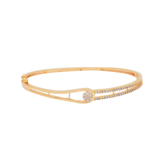 White Color American Diamond Bracelet (ADB337WHT)