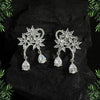 Silver Color American Diamond Earrings (ADE340SLV)