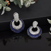 Blue Color American Diamond Earrings (ADE370BLU)