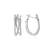Silver Color American Diamond Earrings (ADE474SLV)