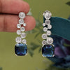 Blue Color American Diamond Earrings (ADE531BLU)