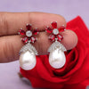 Red Color American Diamond Earrings (ADE533RED)