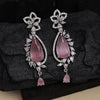 Pink Color American Diamond Earrings (ADE536PNK)