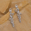 Silver Color American Diamond Earrings (ADE537SLV)