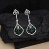 Green Color American Diamond Earrings (ADE541GRN)