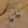 Red Color American Diamond Earrings (ADE541RED)