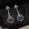 Yellow Color American Diamond Earrings (ADE541YLW)