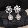 Silver Color American Diamond Earrings (ADE542SLV)
