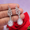 Silver Color American Diamond Earrings (ADE543SLV)