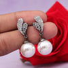 White Color American Diamond Earrings (ADE546WHT)