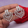 Silver Color American Diamond Earrings (ADE551SLV)