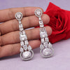 Silver Color American Diamond Earrings (ADE555SLV)