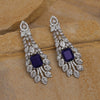 Blue Color American Diamond Earrings (ADE556BLU)