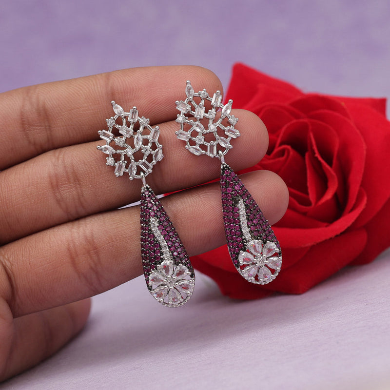 Rani Color American Diamond Earrings (ADE559RNI)