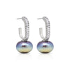 Silver Color American Diamond Earrings (ADE563SLV)