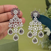 Light Purple Color American Diamond Earrings (ADE565LPRP)