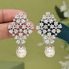 Silver Color American Diamond Earrings (ADE568SLV)